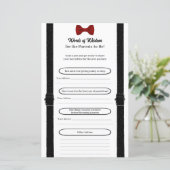 Carte de conseil pour le plaisir du petit Baby sho (Debout devant)