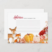 Carte de conseil pour les animaux de bois citrouil (Devant / Derrière)