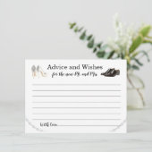 Carte de conseil pour les mariages (Debout devant)