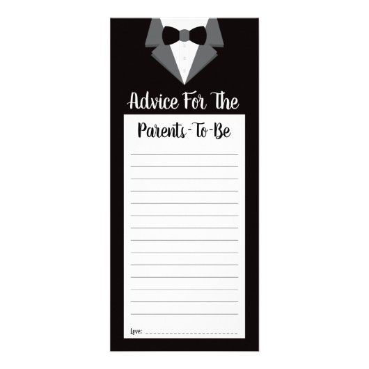 Carte de conseil pour les parents à devenir, Baby  (Devant)