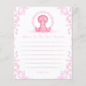 Carte de conseil pour les parents de Baby showers  (Devant)