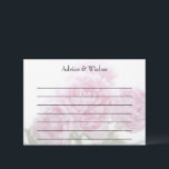 Carte de conseil pour les pivoines roses<br><div class="desc">Belles fleurs roses en pleine floraison</div>