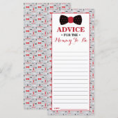 Carte de conseil pour Maman-To-Be, Petit Baby show (Devant / Derrière)