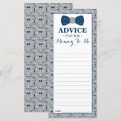 Carte de conseil pour Maman-To-Be, Petit Baby show (Devant / Derrière)