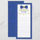 Carte de conseil pour Maman-To-Be, Petit Baby show (Devant / Derrière)