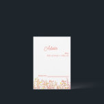 Carte de conseil pour Mariage Fleur sauvage coloré<br><div class="desc">C'est la belle élégante carte de conseil Mariage fleur sauvage. Cette carte-conseil fleur sauvage colorée est parfaite pour votre mariage d'été simple et fantaisiste en arc-en-ciel boho. Il est parfait comme des cartes mariages,  cartes de visite et plus. Cliquez sur le bouton customiser pour personnaliser le design.</div>