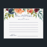 Carte de conseil pour Mariage Floral Élégant Multi<br><div class="desc">Cette carte de conseil aux mariage floraux multicolores et élégantes est parfaite pour un mariage moderne. Le design présente des bouquets soigneusement dessinés à la main de rose, de rougeur, de jaune, de bordeaux, de rouge, de fleurs d'indigo et de feuillage vert, inspirant la beauté naturelle. Ces cartes sont parfaites...</div>