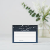 Carte de conseil pour Mariage Rustique Starry Nigh (Debout devant)