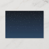 Carte de conseil pour Mariage Rustique Starry Nigh (Dos)