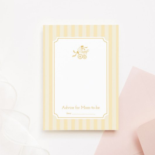 Carte de conseil pour poussette de bébé mignonne P