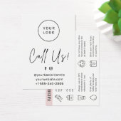 Carte de conseil pour soins postérieurs faciaux co (Bureau)