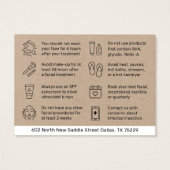 Carte de conseil pour soins postérieurs Premium Kr (Dos)