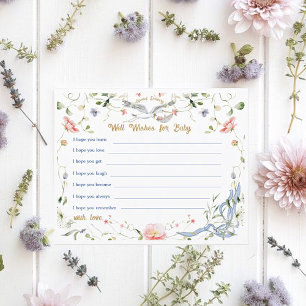 Carte de conseil pour Stork Fleur sauvage Ribbon
