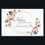 Carte de conseil rose vif<br><div class="desc">Doté de belles fleurs rousses et roses. Personnalisez notre superbe papeterie avec vos détails de l'événement facilement et rapidement,  appuyez simplement sur le bouton customiser. La coordination florale à l'envers est incluse. Les articles correspondants pour compléter votre collection d'événements sont disponibles dans notre boutique Zazzle!</div>