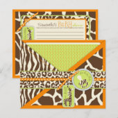Carte de conseil Safari Boy Orange (Devant / Derrière)