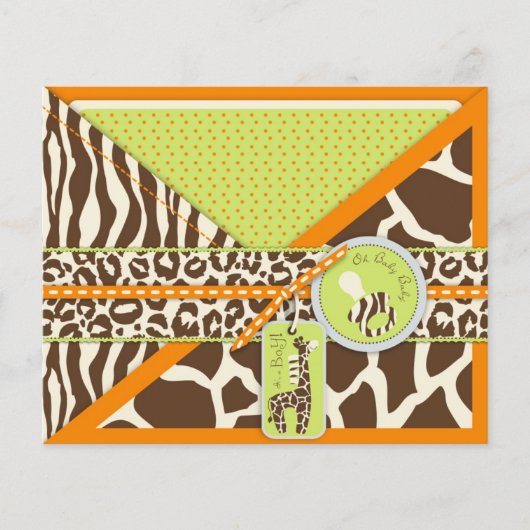 Carte de conseil Safari Boy Orange (Devant)