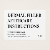 Carte de conseil simple moderne pour le remplissag (Devant)