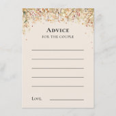 Carte de conseil simple Russe Fall Beige Mariage (Devant)