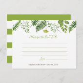 Carte de conseil sur la Fête des mariées de foune  (Devant / Derrière)