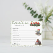 Carte de conseil sur le Baby shower de champignons (Debout devant)