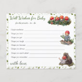 Carte de conseil sur le Baby shower de champignons (Devant)