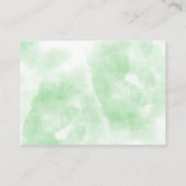 Carte de conseil sur le Baby shower forestier des  (Dos)