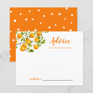 Carte de conseil sur le Baby shower Little Cutie