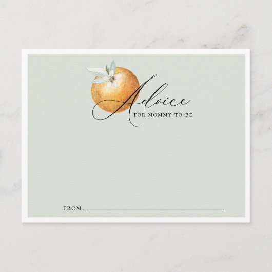 Carte de conseil sur le thème Little Cutie Baby sh (Devant)