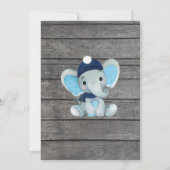 Carte de conseil sur les Baby showers éléphants de (Dos)