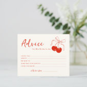 Carte de conseils de Cherry pour l'enterrement de  (Debout devant)