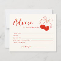 Carte de conseils de Cherry pour l'enterrement de 