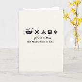 Carte de conseils de maman (Fleur jaune)