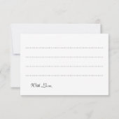 Carte de conseils de mariage Blue Winter Wonderlan (Dos)