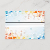 Carte de conseils de mariage en faux-feuille dorée (Dos)