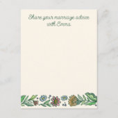 Carte de conseils de mariage floraux scandinaves a (Devant)