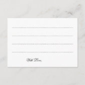 Carte de conseils de mariage Lumières scintillante (Dos)