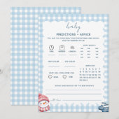 Carte de conseils de prédictions pour bébé pour un (Devant / Derrière)