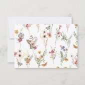 Carte de conseils de remise de diplôme aux fleurs (Dos)