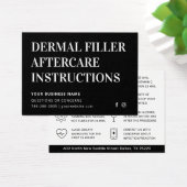 Carte de conseils de soins après-compléments dermi (Bureau)