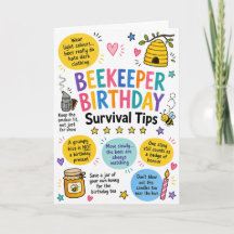 Carte de conseils de survie pour l'anniversaire d'