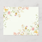 Carte de conseils élégants de fleurs sauvages (Dos)