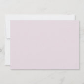 Carte de conseils et vœux de lavande florale pour  (Dos)