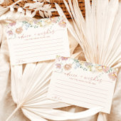 Carte de conseils et vœux de mariage | Wildflower 