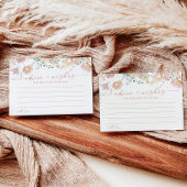 Carte de conseils et vœux de mariage | Wildflower 