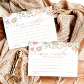 Carte de conseils et vœux de mariage | Wildflower 