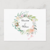 Carte de conseils Fleurs de roses aquarelle Souven (Dos)