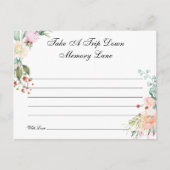 Carte de conseils Fleurs de roses aquarelle Souven (Devant)