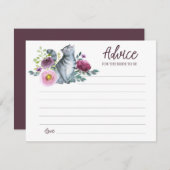 Carte de conseils Meowied pour la future mariée (Devant / Derrière)