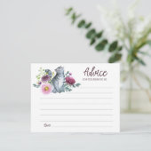 Carte de conseils Meowied pour la future mariée (Debout devant)