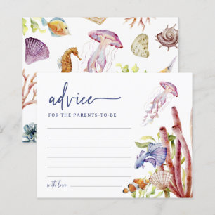 Carte de conseils mignons pour une baby shower